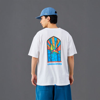 Liberaiders STAINED GLASS TEE リベレイダース ステンドグラス ティー 736112601【メンズ Tシャツ 半袖 グラフィックTシャツ カジュアルトップス 26SS】