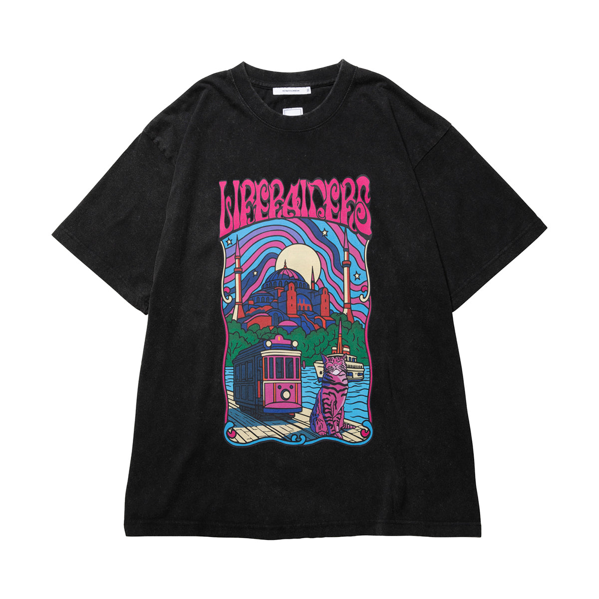 Liberaiders PSYCHEDELIC CITY TEE リベレイダース サイケデリック シティ ティー 736182601【メンズ 天竺生地 ヴィンテージライク グラフィック 26SS】