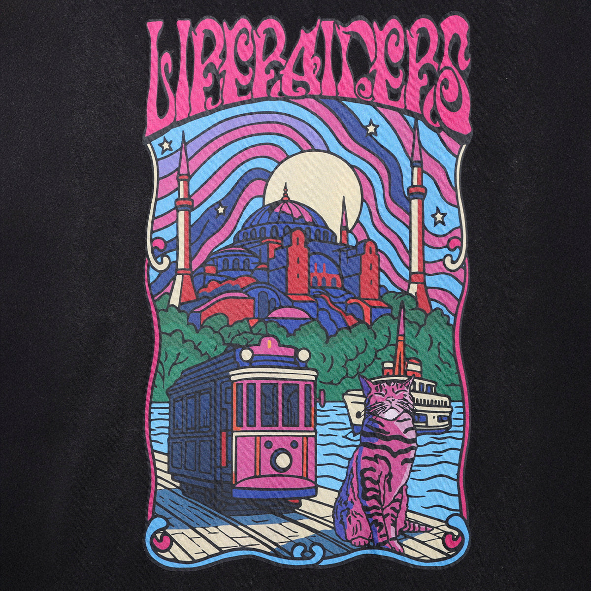 Liberaiders PSYCHEDELIC CITY TEE リベレイダース サイケデリック シティ ティー 736182601【メンズ 天竺生地 ヴィンテージライク グラフィック 26SS】