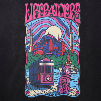 Liberaiders PSYCHEDELIC CITY TEE リベレイダース サイケデリック シティ ティー 736182601【メンズ 天竺生地 ヴィンテージライク グラフィック 26SS】