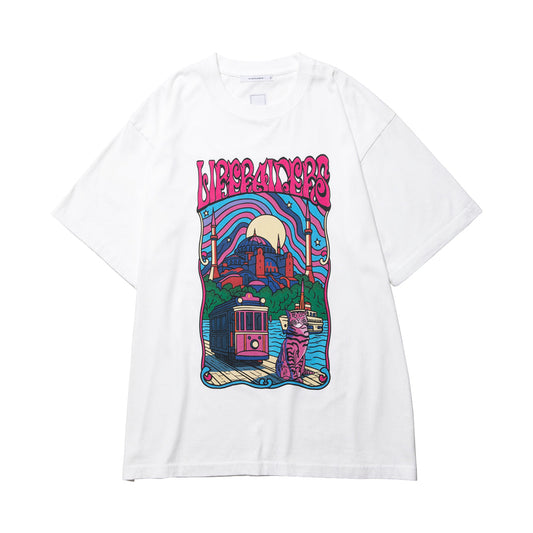 Liberaiders PSYCHEDELIC CITY TEE リベレイダース サイケデリック シティ ティー 736182601【メンズ 天竺生地 ヴィンテージライク グラフィック 26SS】