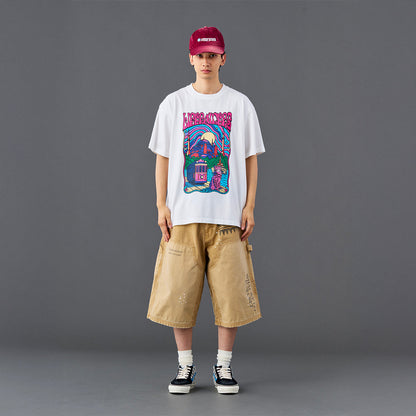 Liberaiders PSYCHEDELIC CITY TEE リベレイダース サイケデリック シティ ティー 736182601【メンズ 天竺生地 ヴィンテージライク グラフィック 26SS】