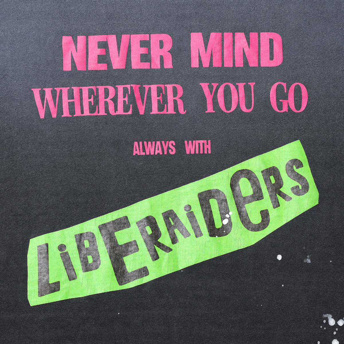Liberaiders FADED PUNK LOGO TEE リベレイダース フェイデッド パンク ロゴ Tシャツ 736212601【メンズ 半袖 グラフィック コットン素材 26SS】