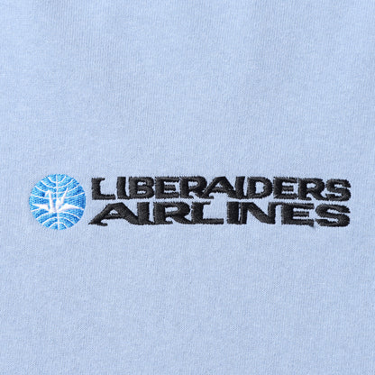 Liberaiders AIRLINE HEAVY WEIGHT TEE リベレイダース エアライン ヘビーウェイト ティー 736242601【メンズ 半袖 ゆったりシルエット 刺繍 26SS】