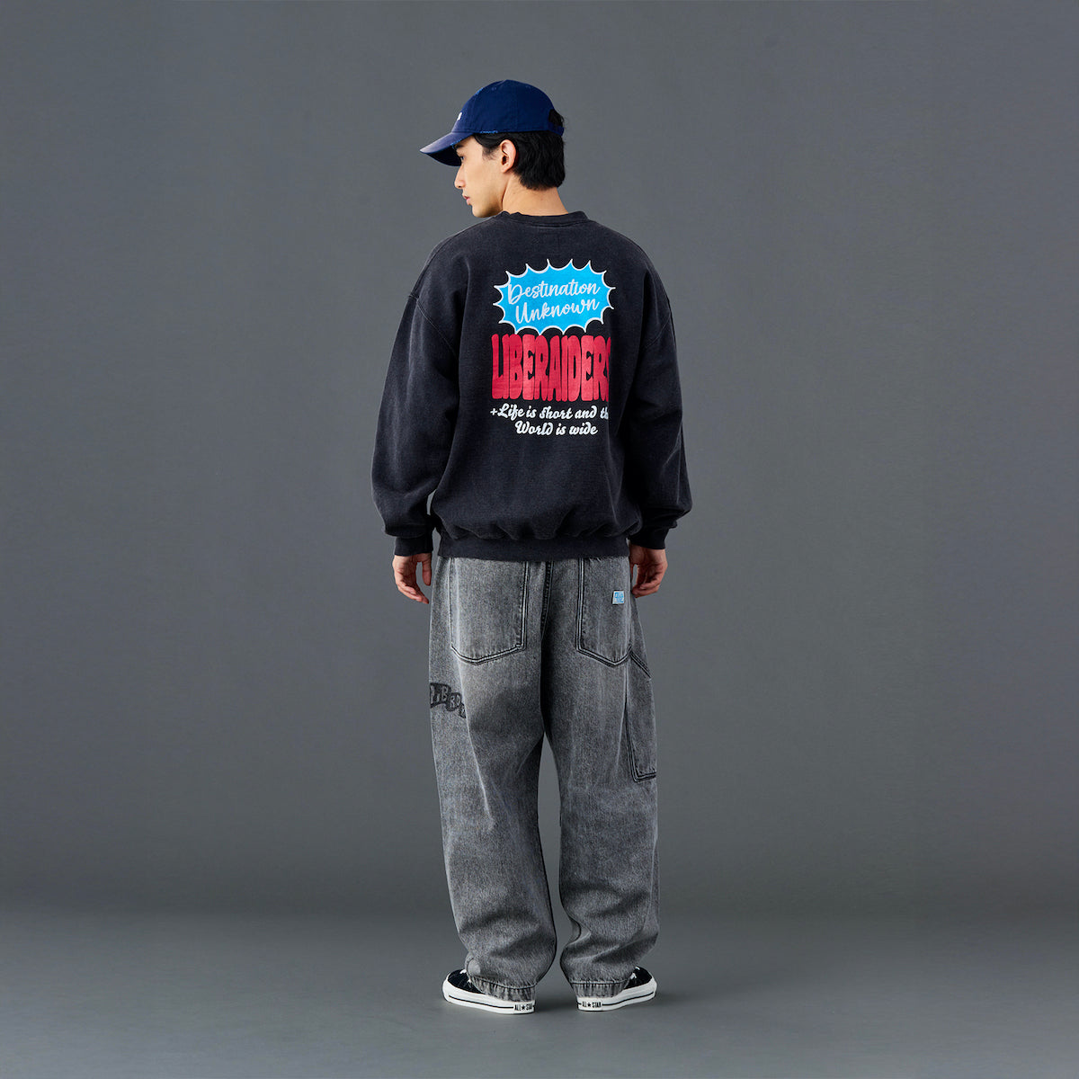Liberaiders DAMAGED DENIM SARROUEL PANTS リベレイダース ダメージド デニム サルエル パンツ 737052601【メンズ サルエル ヴィンテージ加工 ダメージデニム 26SS】