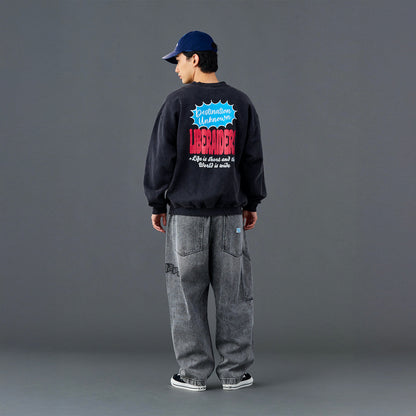 Liberaiders DAMAGED DENIM SARROUEL PANTS リベレイダース ダメージド デニム サルエル パンツ 737052601【メンズ サルエル ヴィンテージ加工 ダメージデニム 26SS】