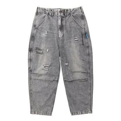 Liberaiders DAMAGED DENIM SARROUEL PANTS リベレイダース ダメージド デニム サルエル パンツ 737052601【メンズ サルエル ヴィンテージ加工 ダメージデニム 26SS】