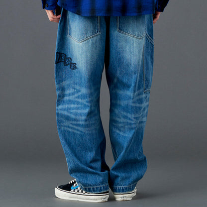 Liberaiders DAMAGED DENIM SARROUEL PANTS リベレイダース ダメージド デニム サルエル パンツ 737052601【メンズ サルエル ヴィンテージ加工 ダメージデニム 26SS】