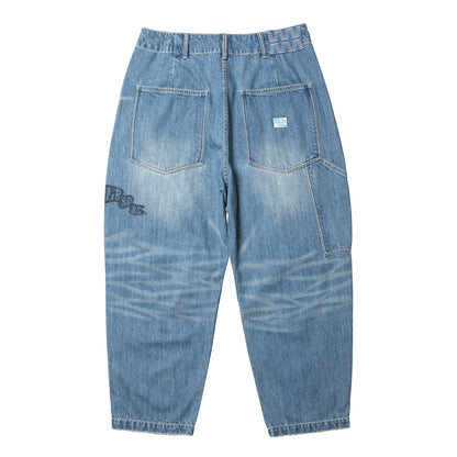 Liberaiders DAMAGED DENIM SARROUEL PANTS リベレイダース ダメージド デニム サルエル パンツ 737052601【メンズ サルエル ヴィンテージ加工 ダメージデニム 26SS】