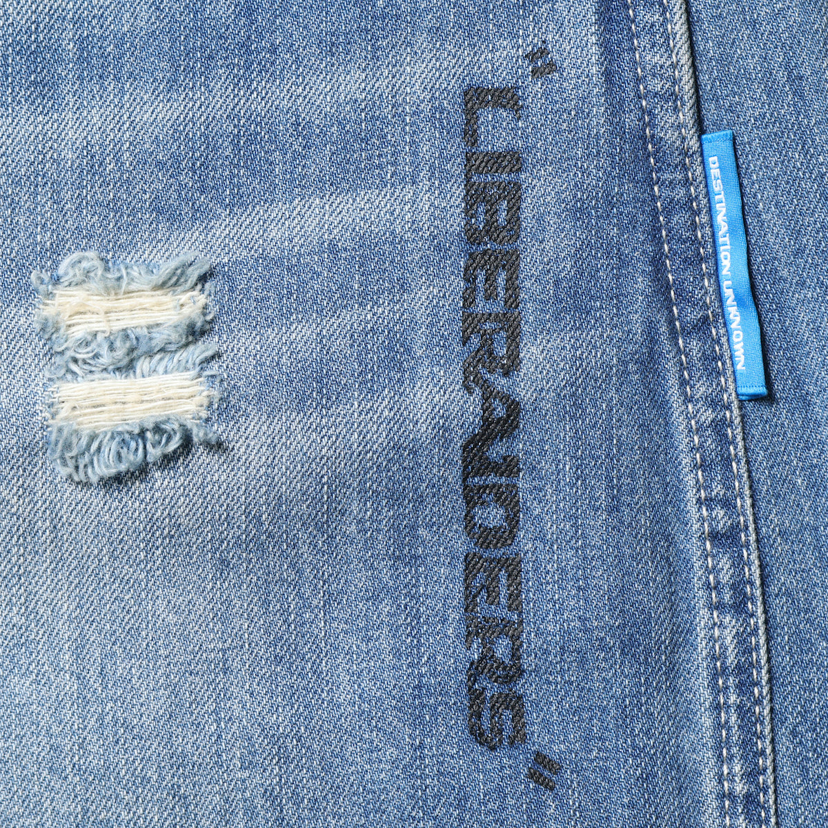 Liberaiders DAMAGED DENIM SARROUEL PANTS リベレイダース ダメージド デニム サルエル パンツ 737052601【メンズ サルエル ヴィンテージ加工 ダメージデニム 26SS】
