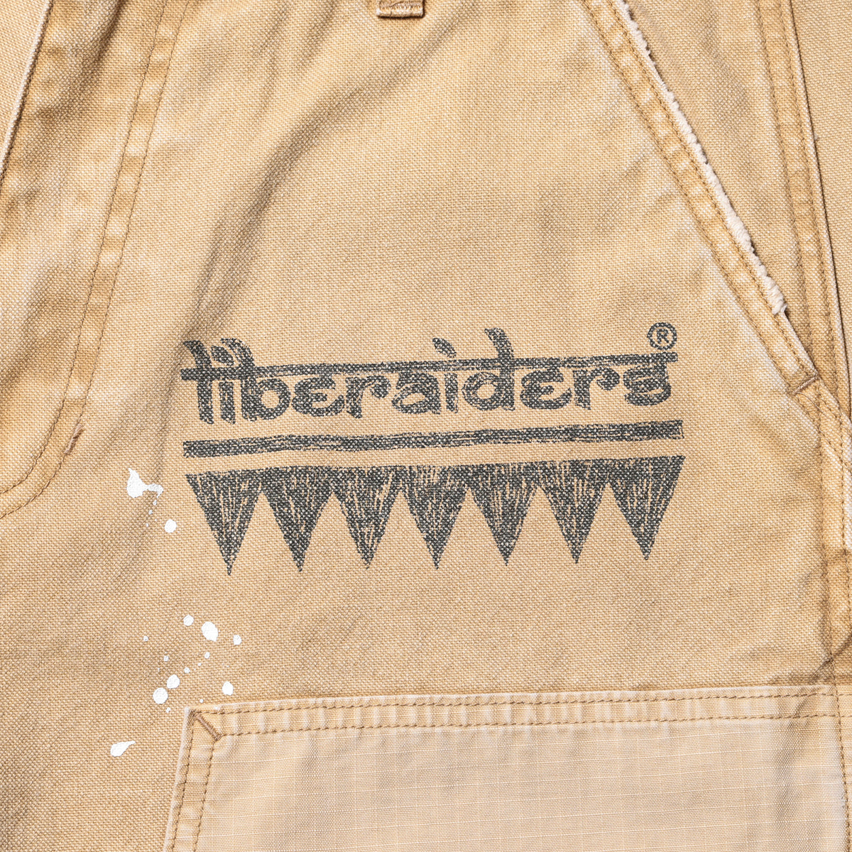 Liberaiders HANDWRITING CANVAS WORK SHORTS リベレイダース ハンドライティング キャンバス ワーク ショーツ 738022601【メンズ ショーツ ハーフパンツ カジュアルパンツ ワークパンツ 26SS】
