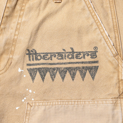Liberaiders HANDWRITING CANVAS WORK SHORTS リベレイダース ハンドライティング キャンバス ワーク ショーツ 738022601【メンズ ショーツ ハーフパンツ カジュアルパンツ ワークパンツ 26SS】