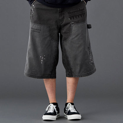 Liberaiders HANDWRITING CANVAS WORK SHORTS リベレイダース ハンドライティング キャンバス ワーク ショーツ 738022601【メンズ ショーツ ハーフパンツ カジュアルパンツ ワークパンツ 26SS】