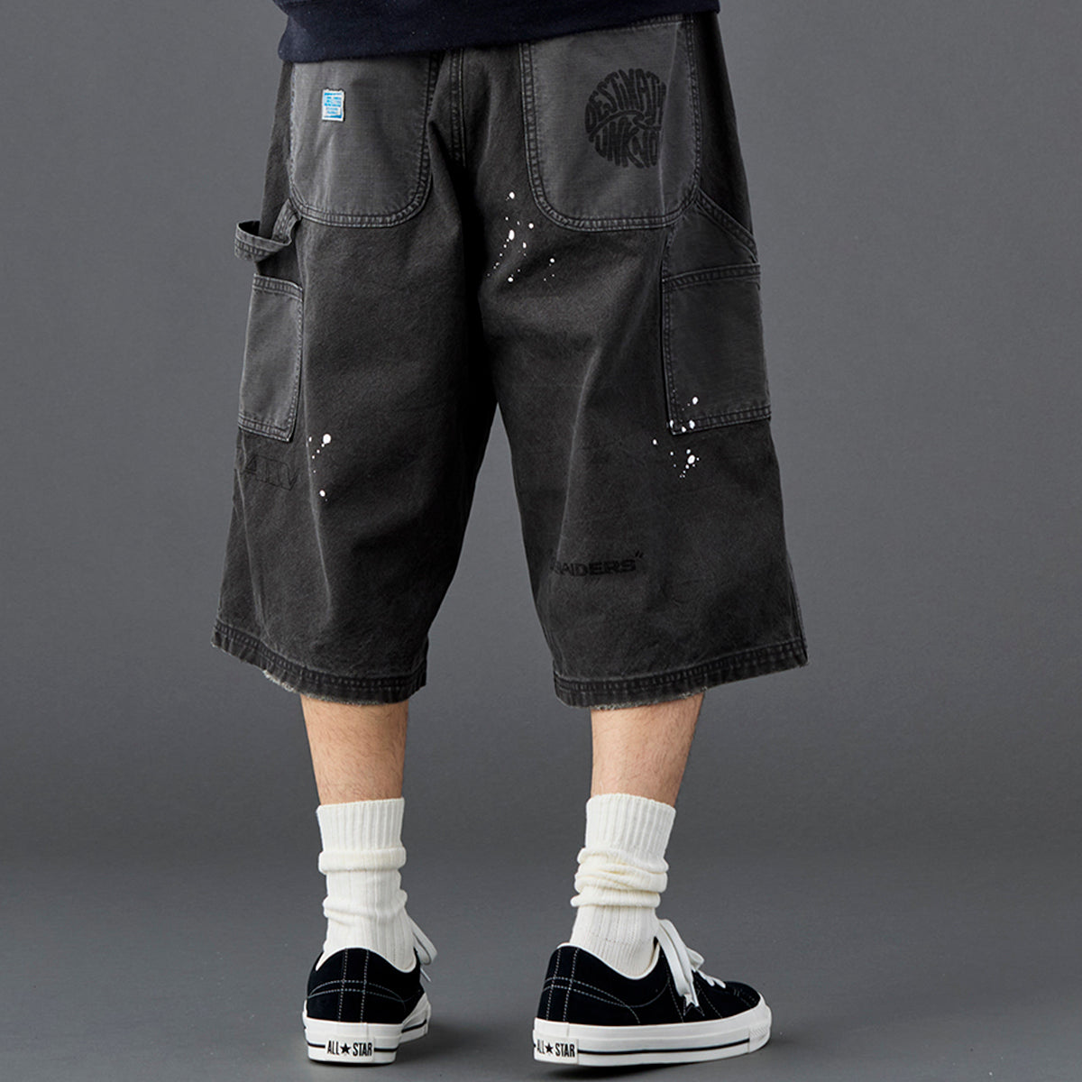 Liberaiders HANDWRITING CANVAS WORK SHORTS リベレイダース ハンドライティング キャンバス ワーク ショーツ 738022601【メンズ ショーツ ハーフパンツ カジュアルパンツ ワークパンツ 26SS】