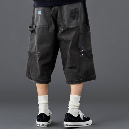 Liberaiders HANDWRITING CANVAS WORK SHORTS リベレイダース ハンドライティング キャンバス ワーク ショーツ 738022601【メンズ ショーツ ハーフパンツ カジュアルパンツ ワークパンツ 26SS】