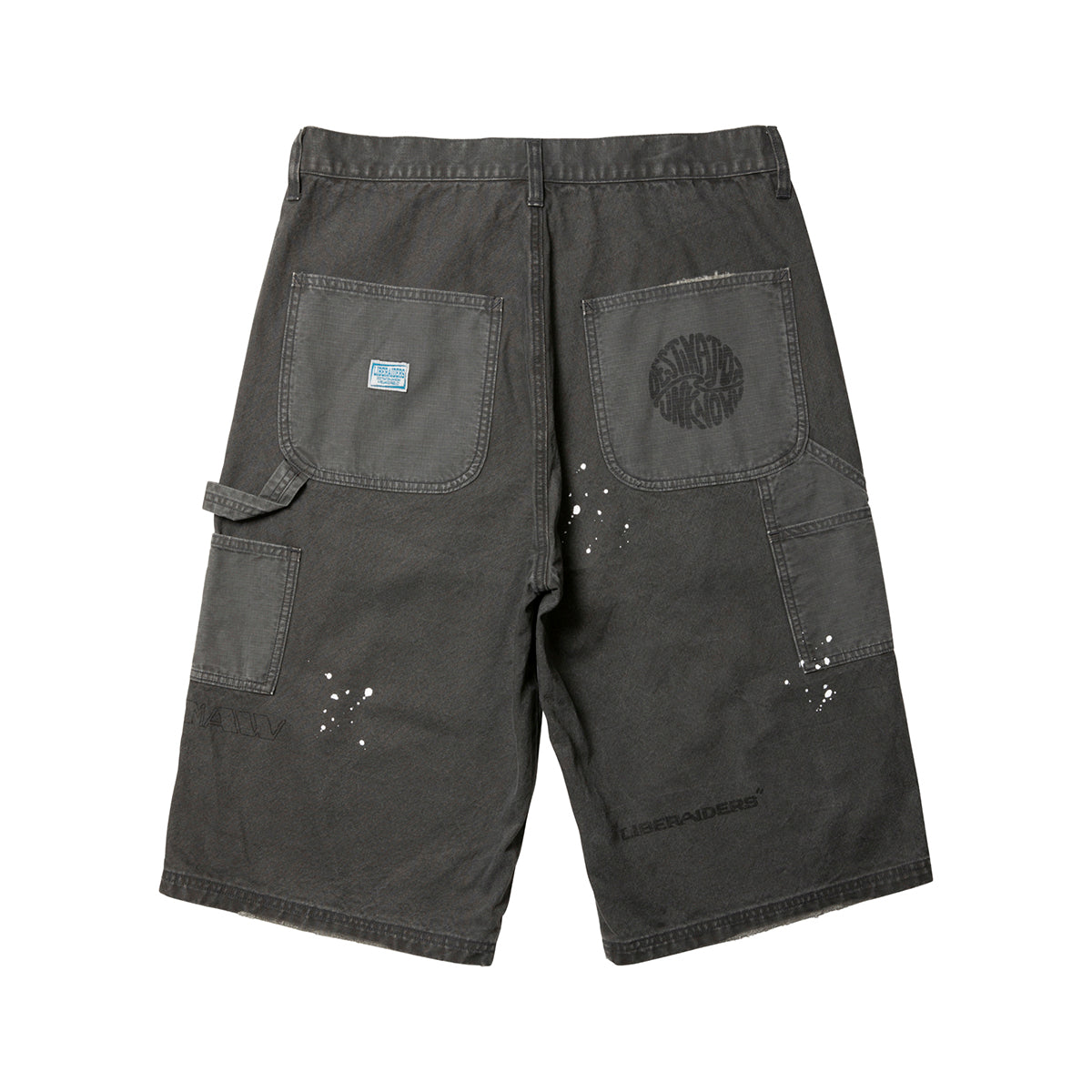 Liberaiders HANDWRITING CANVAS WORK SHORTS リベレイダース ハンドライティング キャンバス ワーク ショーツ 738022601【メンズ ショーツ ハーフパンツ カジュアルパンツ ワークパンツ 26SS】
