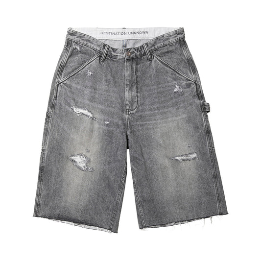 Liberaiders DAMAGED DENIM BUGGY SHORTS リベレイダース ダメージド デニム バギー ショーツ 738032601【メンズ デニムショーツ バギーショーツ ハーフパンツ カジュアルパンツ 26SS】