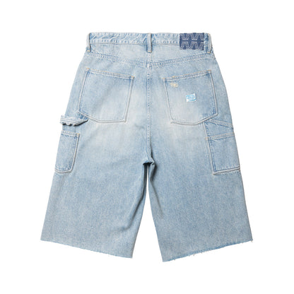 Liberaiders DAMAGED DENIM BUGGY SHORTS リベレイダース ダメージド デニム バギー ショーツ 738032601【メンズ デニムショーツ バギーショーツ ハーフパンツ カジュアルパンツ 26SS】