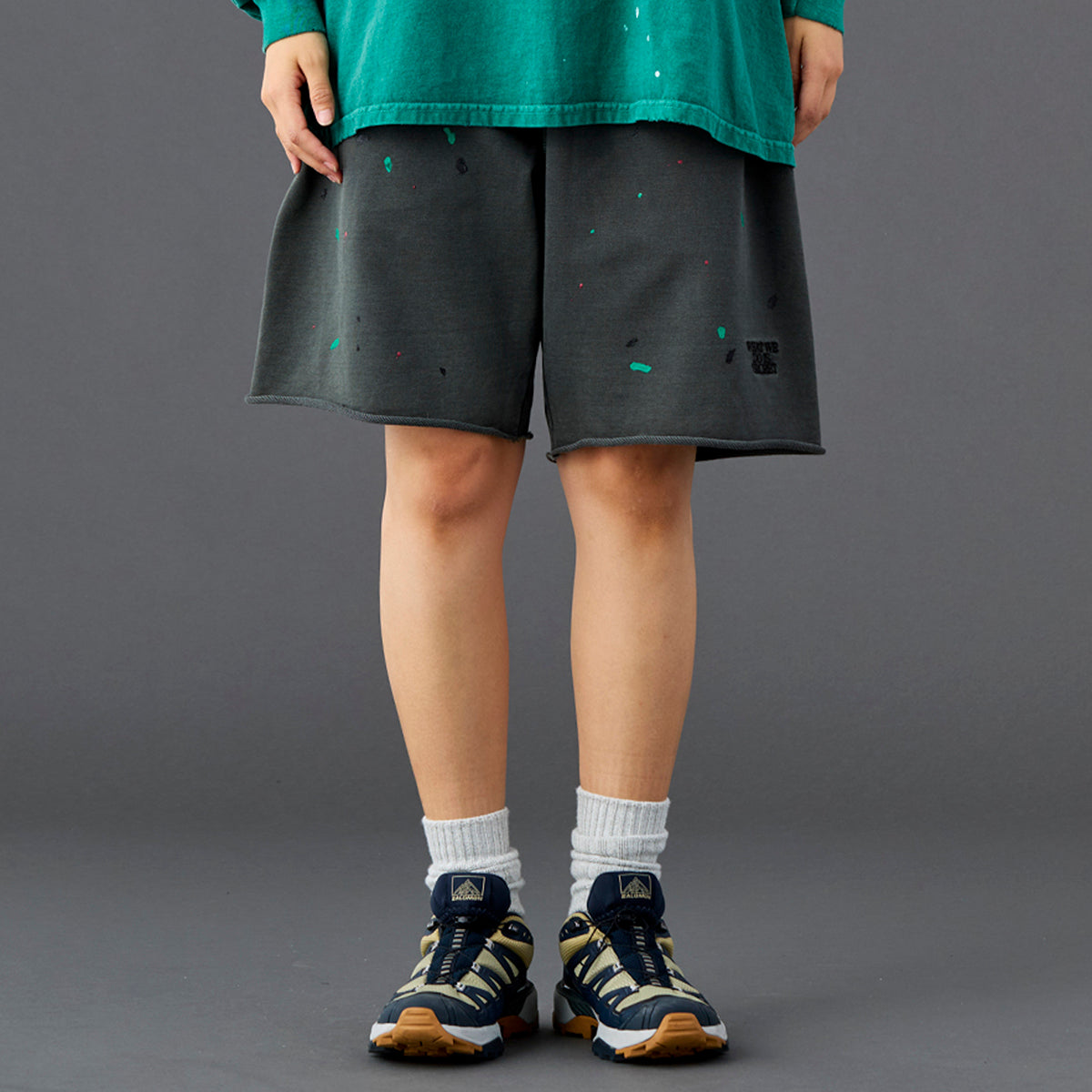 Liberaiders PIGMENT DYED SWEAT SHORTS リベレイダース ピグメントダイ スウェットショーツ 738072601【メンズ コットン素材 カットオフ ハーフパンツ 26SS】