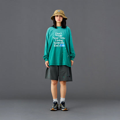 Liberaiders PIGMENT DYED SWEAT SHORTS リベレイダース ピグメントダイ スウェットショーツ 738072601【メンズ コットン素材 カットオフ ハーフパンツ 26SS】
