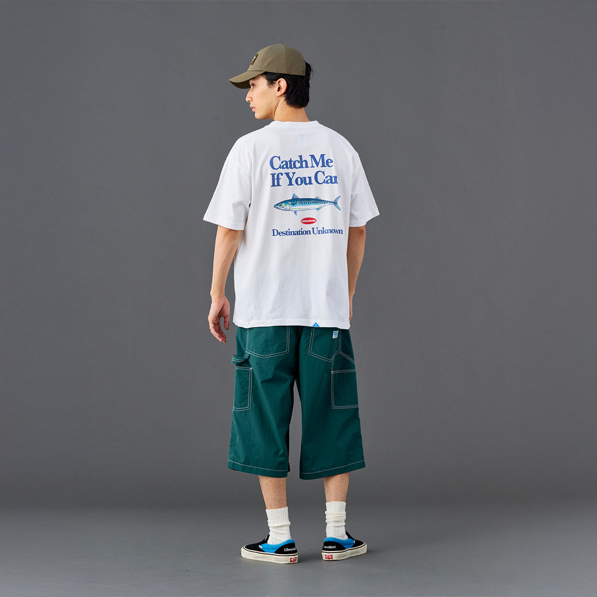 Liberaiders NYLON PAINTER SHORTS リベレイダース ナイロン ペインター ショーツ 738082601【メンズ 撥水 ナイロン生地 ホワイトステッチ 26SS】