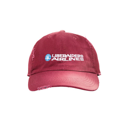 Liberaiders FADED AIRLINE CAP リベレイダース フェイデッド エアライン キャップ 739012601【メンズ キャップ ロゴ刺繍 コットン素材 26SS】