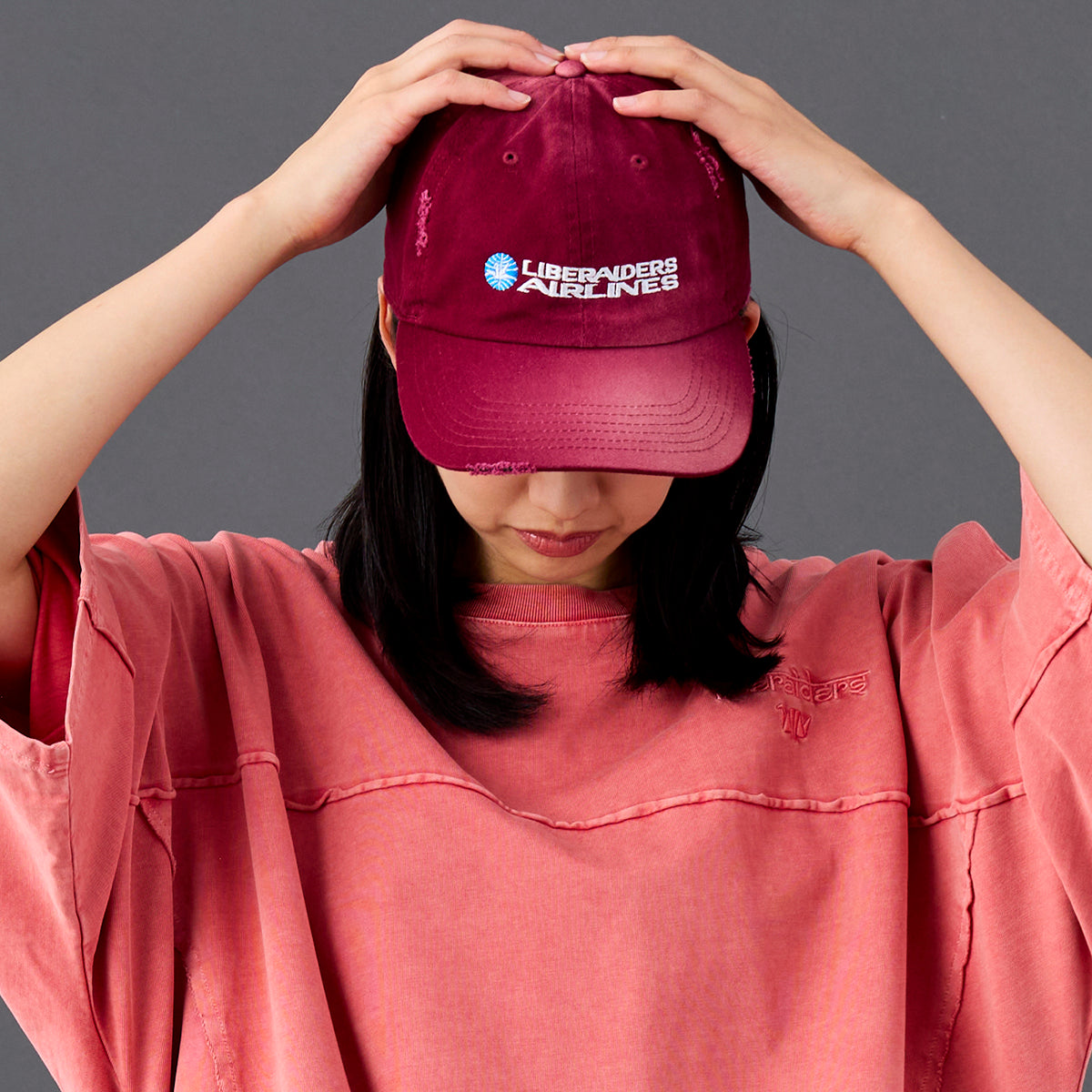 Liberaiders FADED AIRLINE CAP リベレイダース フェイデッド エアライン キャップ 739012601【メンズ キャップ ロゴ刺繍 コットン素材 26SS】