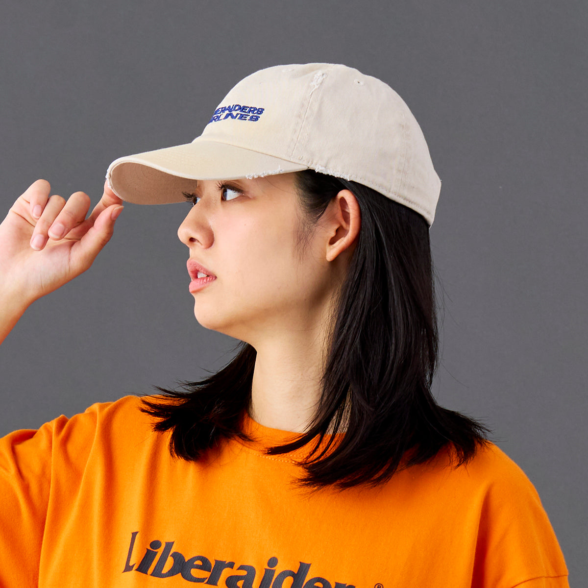 Liberaiders FADED AIRLINE CAP リベレイダース フェイデッド エアライン キャップ 739012601【メンズ キャップ ロゴ刺繍 コットン素材 26SS】