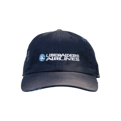 Liberaiders FADED AIRLINE CAP リベレイダース フェイデッド エアライン キャップ 739012601【メンズ キャップ ロゴ刺繍 コットン素材 26SS】