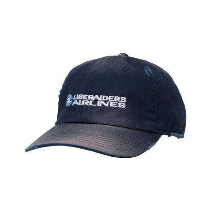 Liberaiders FADED AIRLINE CAP リベレイダース フェイデッド エアライン キャップ 739012601【メンズ キャップ ロゴ刺繍 コットン素材 26SS】