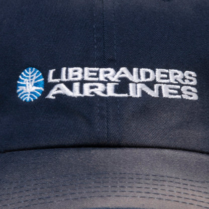 Liberaiders FADED AIRLINE CAP リベレイダース フェイデッド エアライン キャップ 739012601【メンズ キャップ ロゴ刺繍 コットン素材 26SS】