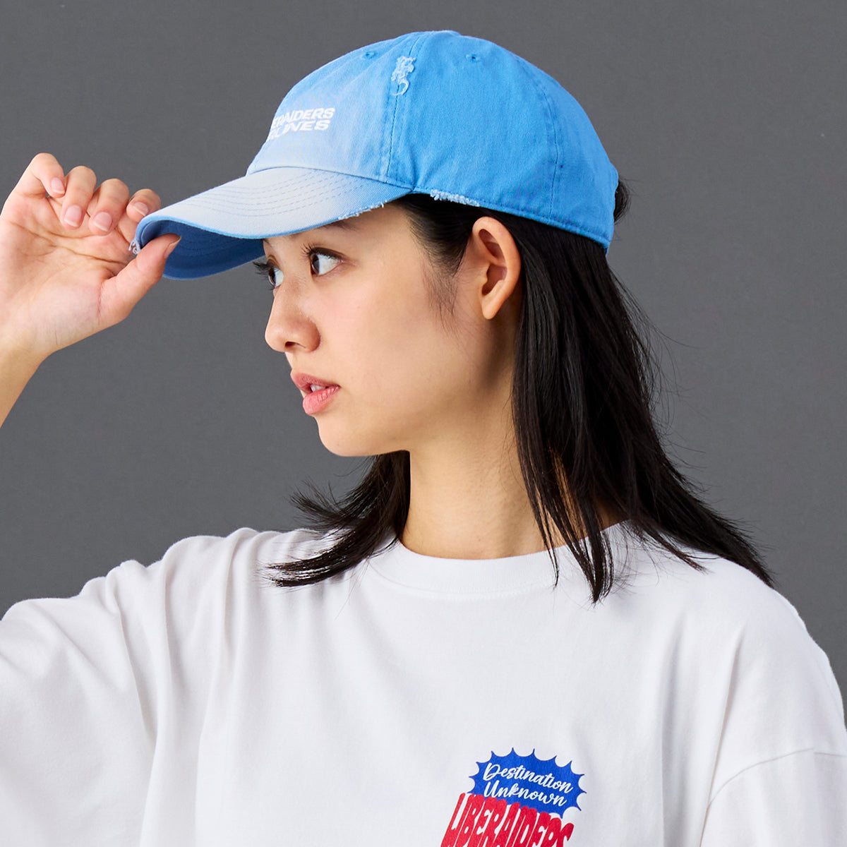 Liberaiders FADED AIRLINE CAP リベレイダース フェイデッド エアライン キャップ 739012601【メンズ キャップ ロゴ刺繍 コットン素材 26SS】