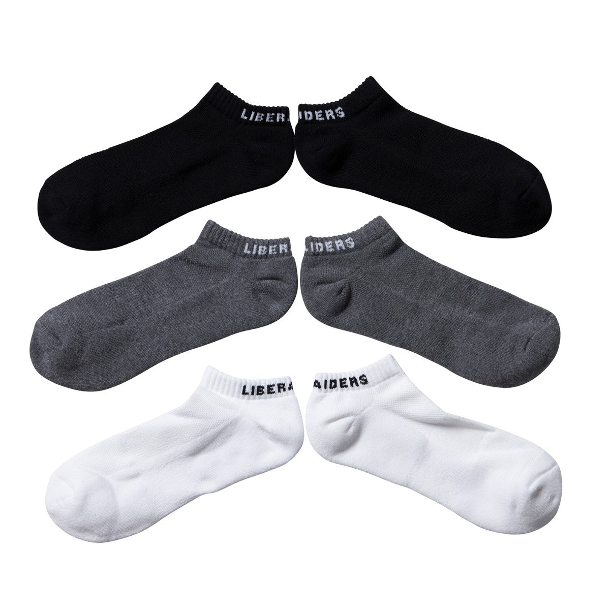 Liberaiders 3-PACK EVERYDAY SOCKS リベレイダース 3パック エブリデイ ソックス 73908【メンズ アンクルソックス 通気性 編み目 3足セット デイリーソックス 26SS】