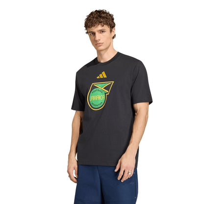 adidas originals Jamaica x Bob Marley DNA Graphic T-Shirt アディダスオリジナルス ジャマイカ × ボブ・マーリー DNA グラフィックTシャツ TU833【メンズ クルーネック レギュラーフィット シングルジャージー 通気性 26SS】