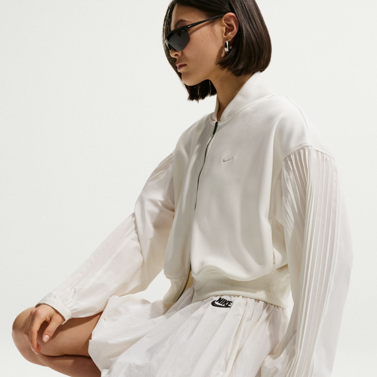 NIKE Wmns  Loose bubble skirt ナイキ ウィメンズ ルーズ バブル スカート IQ0062【レディース バブルヘム ルーズシルエット タフタ素材 ストリートスタイル 26SS】