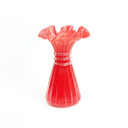 Casselini Glass Flower Vase A キャセリーニ ガラスフラワーベースA 239-608018-RED【レディース 花瓶 インテリア 26SS】