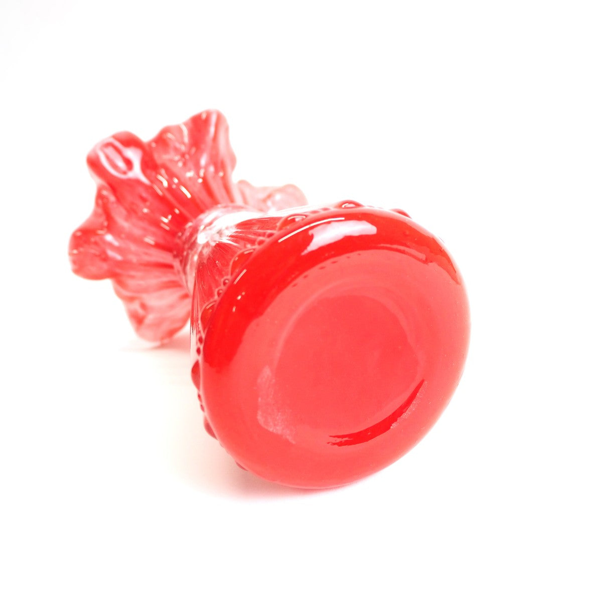 Casselini Glass Flower Vase A キャセリーニ ガラスフラワーベースA 239-608018-RED【レディース 花瓶 インテリア 26SS】