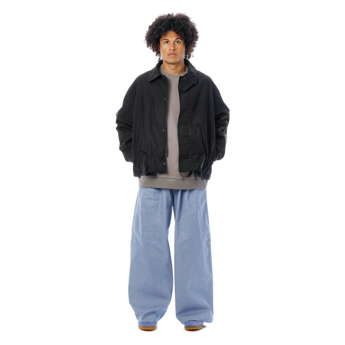Sandinista Utility Jacket - Type2 サンディニスタ ユーティリティ ジャケット タイプ2 60426PS02-OW【メンズ ユーティリティウェア ミリタリージャケット バックサテン 裾絞り 26SS】