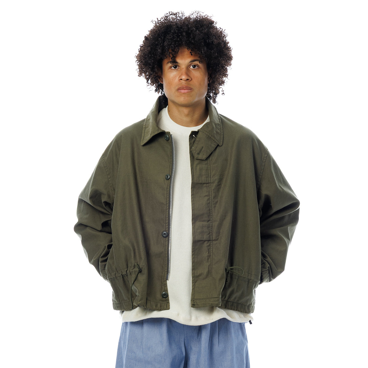 Sandinista Utility Jacket - Type2 サンディニスタ ユーティリティ ジャケット タイプ2 60426PS02-OW【メンズ ユーティリティウェア ミリタリージャケット バックサテン 裾絞り 26SS】