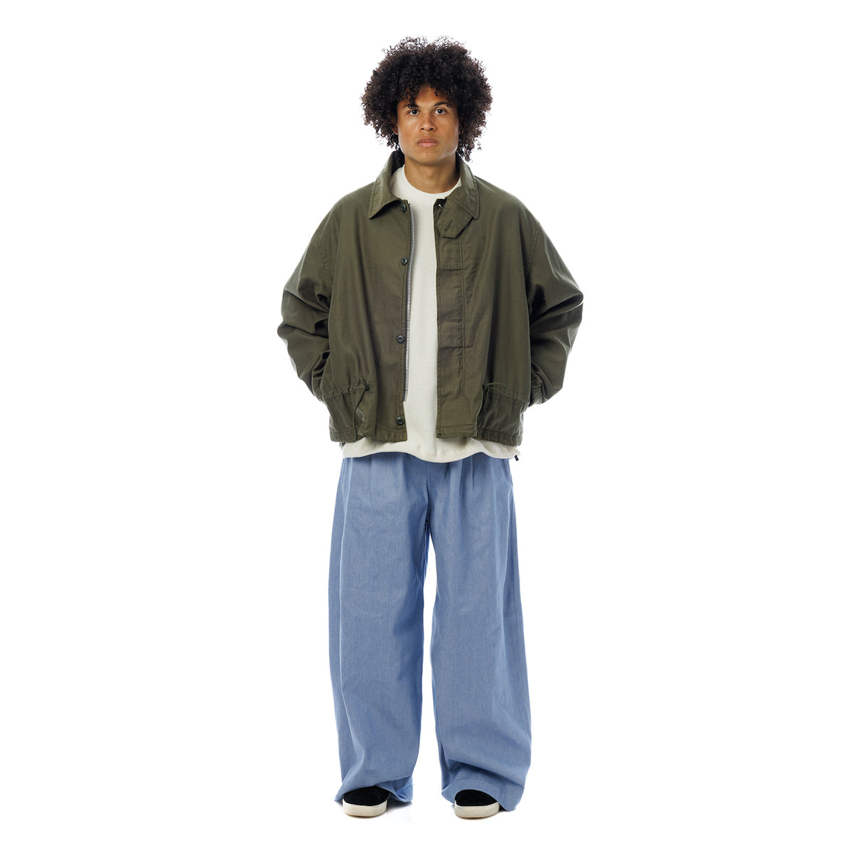 Sandinista Utility Jacket - Type2 サンディニスタ ユーティリティ ジャケット タイプ2 60426PS02-OW【メンズ ユーティリティウェア ミリタリージャケット バックサテン 裾絞り 26SS】