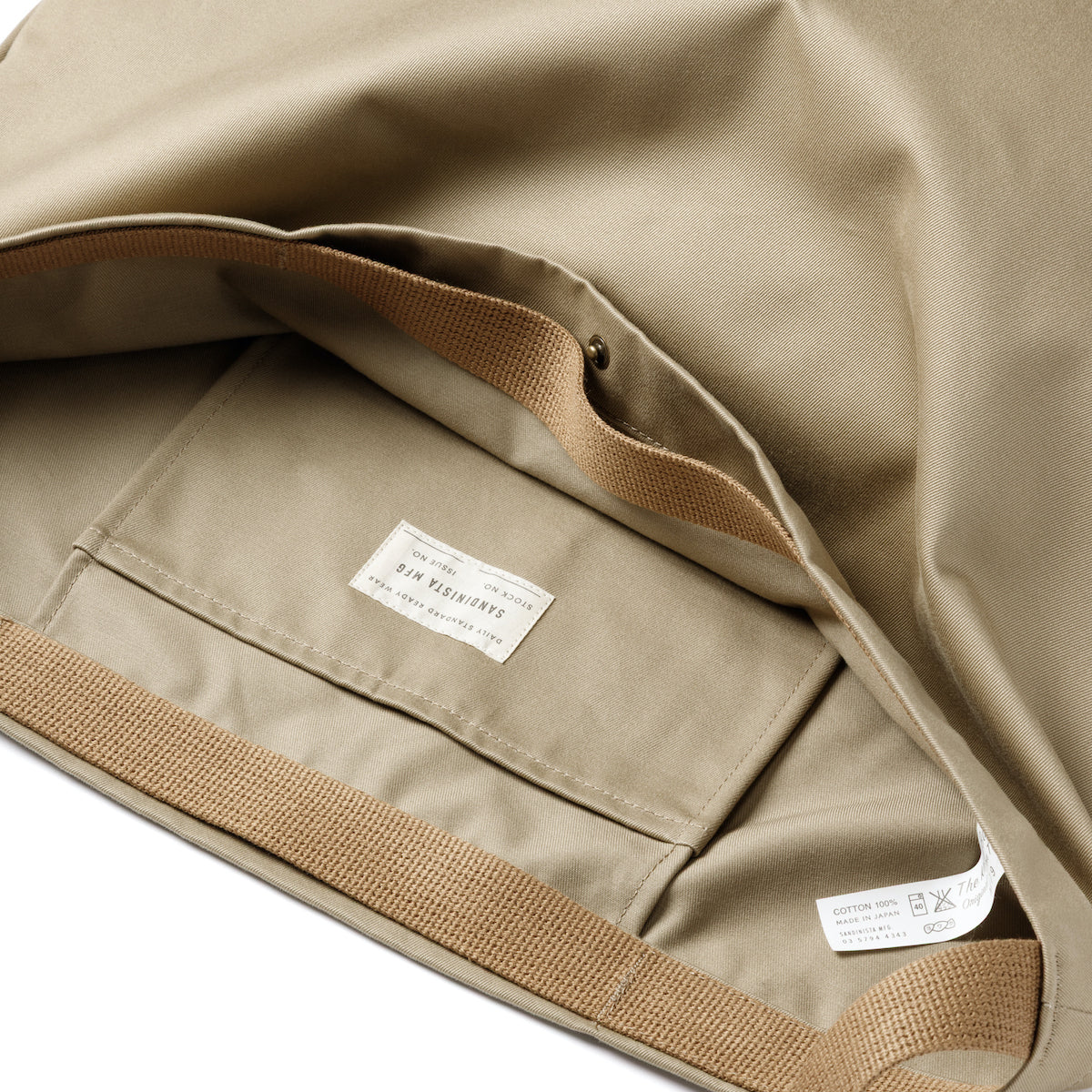 Sandinista Chino Student Shoulder Bag サンディニスタ チノ スチューデント ショルダー バッグ DS-CSB-05【メンズ ショルダーバッグ トートバッグ 2WAYバッグ チノ生地 26SS】