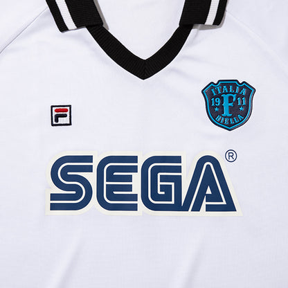 FILA FILA X SEGA FOOTBALL TEE フィラ フィラ セガ フットボール ティー CE6SAU701【メンズ コラボ 襟付き サッカーカルチャー 26SS】