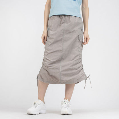 FILA CARGO SKIRT フィラ カーゴスカート CE6SCW007【レディース 製品染め サイドポケット ドローコード 26SS】