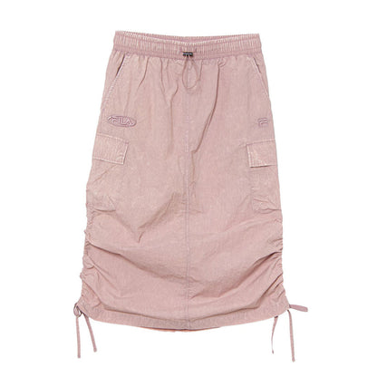 FILA CARGO SKIRT フィラ カーゴスカート CE6SCW007【レディース 製品染め サイドポケット ドローコード 26SS】