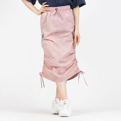 FILA CARGO SKIRT フィラ カーゴスカート CE6SCW007【レディース 製品染め サイドポケット ドローコード 26SS】