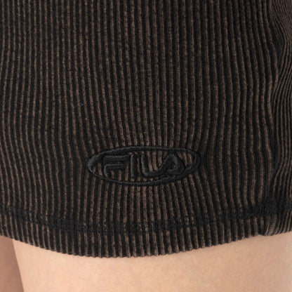 FILA PIGMENT RIB SKIRT フィラ ピグメント リブ スカート CE6SCW011【レディース 綿100% 製品染め加工 伸縮性 26SS】