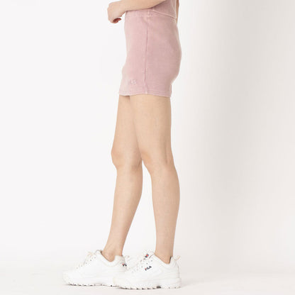 FILA PIGMENT RIB SKIRT フィラ ピグメント リブ スカート CE6SCW011【レディース 綿100% 製品染め加工 伸縮性 26SS】