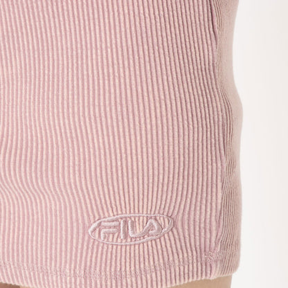 FILA PIGMENT RIB SKIRT フィラ ピグメント リブ スカート CE6SCW011【レディース 綿100% 製品染め加工 伸縮性 26SS】