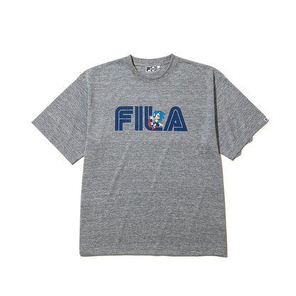 FILA FILA X SEGA SONIC SS TEE フィラ フィラ セガ ソニック SS ティー SM6SAU707【メンズ 半袖 コラボ ポリエステル素材 26SS】