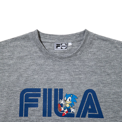 FILA FILA X SEGA SONIC SS TEE フィラ フィラ セガ ソニック SS ティー SM6SAU707【メンズ 半袖 コラボ ポリエステル素材 26SS】